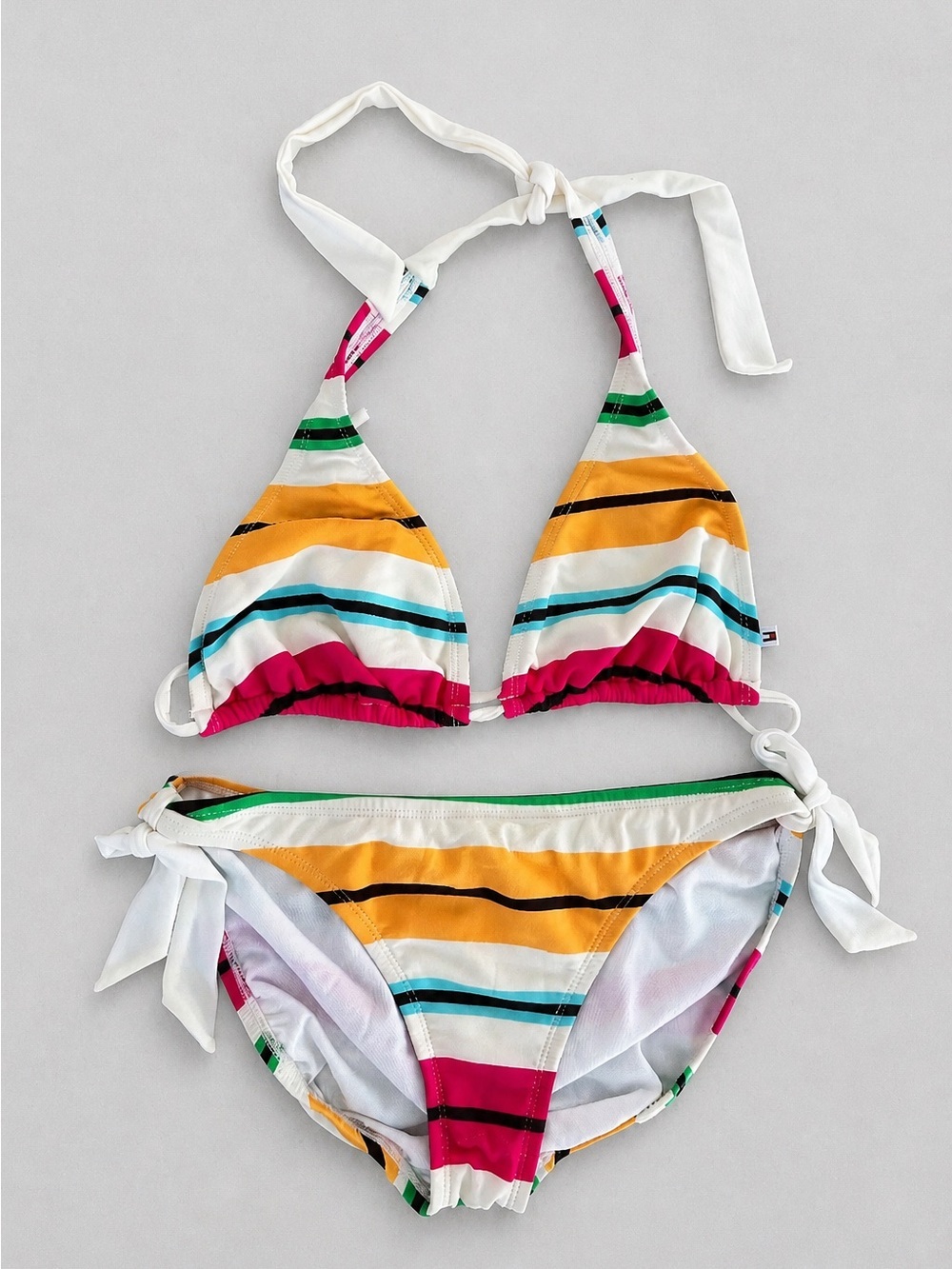Tommy Hilfiger Striped Triangle Bikini - Medium Coverage - Summer